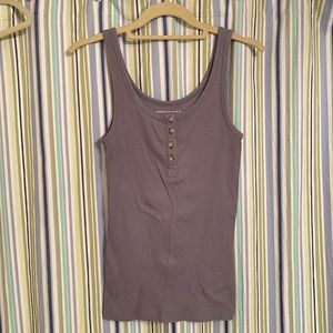Gray/blue American eagle tank top (S)